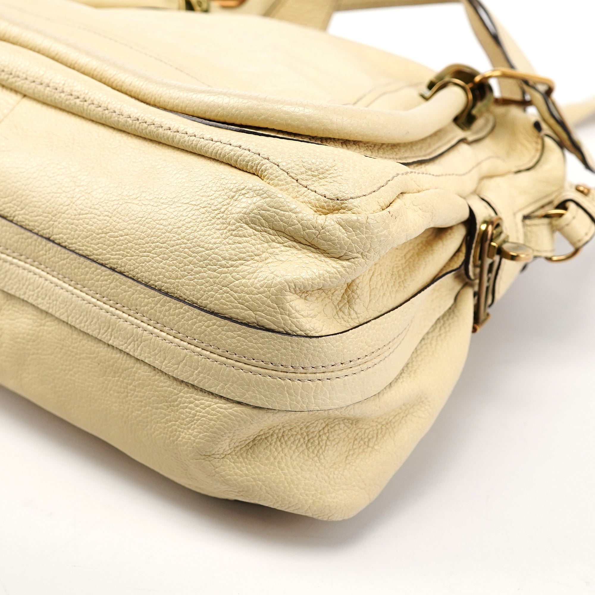 Chloé Beige Leather Paraty 2-Way Shoulder Bag