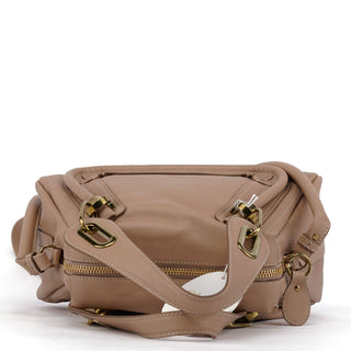 Chloé Beige Leather Paraty 2-Way Shoulder Bag