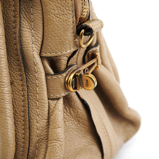 Chloé Beige Leather Paraty 2-Way Shoulder Bag