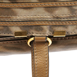 Chloe Beige Leopard Leather Marcie Shoulder Bag 1/300