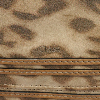 Chloe Beige Leopard Leather Marcie Shoulder Bag 1/300
