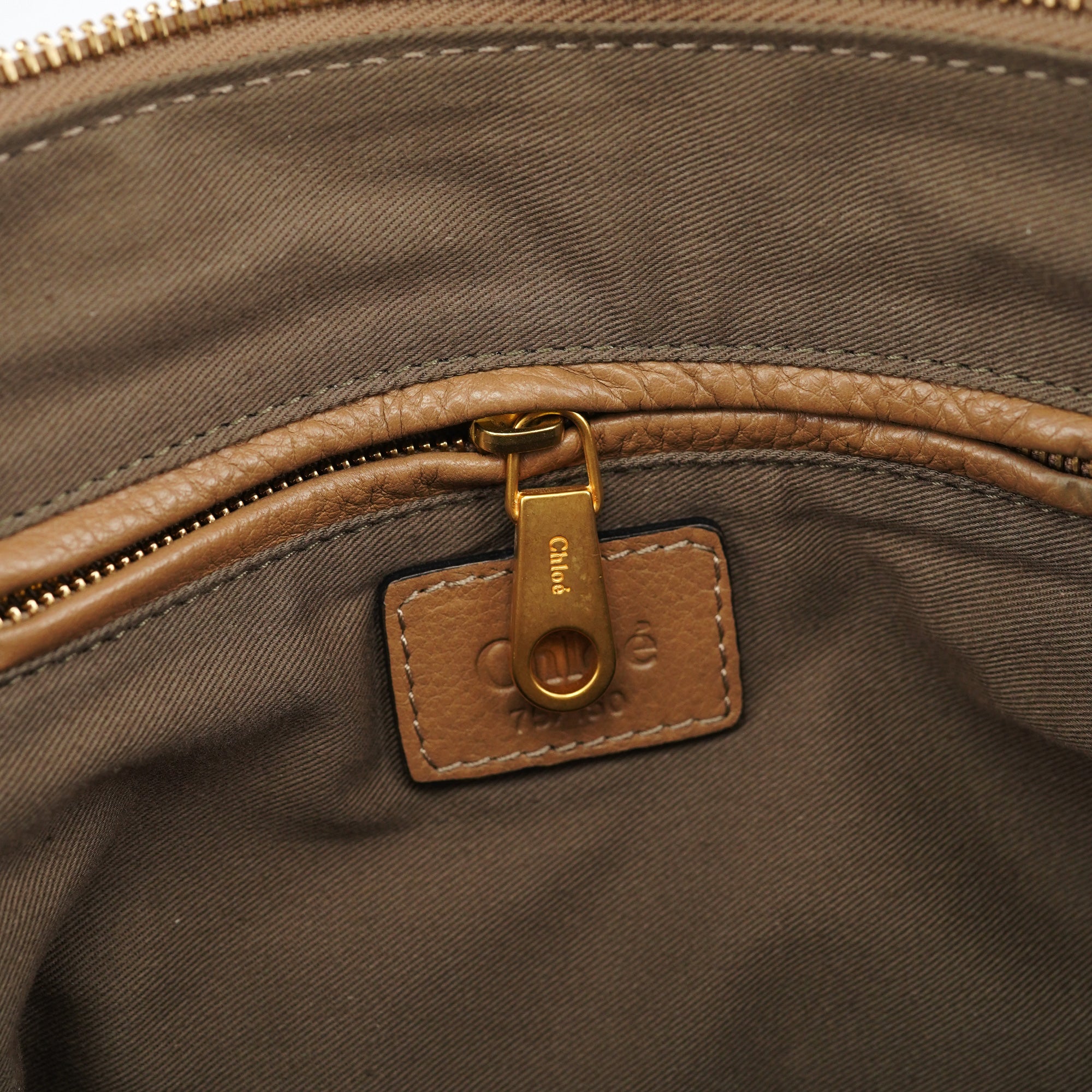 Chloé Sac porté épaule Marcie en cuir imprimé léopard beige 1/150