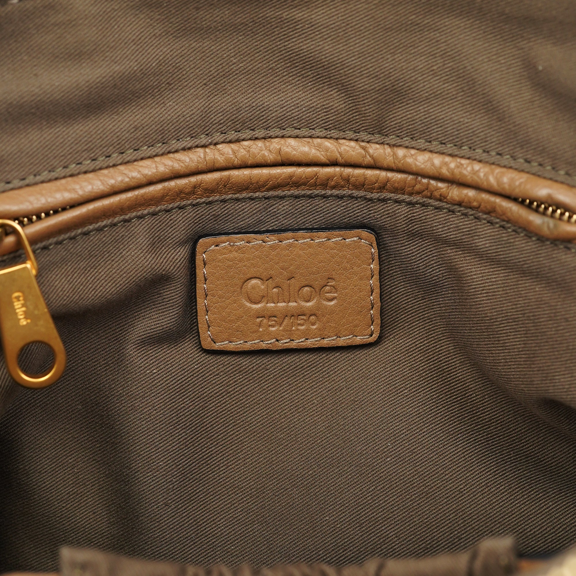 Chloé Sac porté épaule Marcie en cuir imprimé léopard beige 1/150