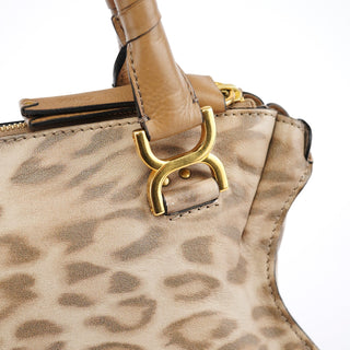 Chloe Beige Leopard Marcie Shoulder Bag 1/150