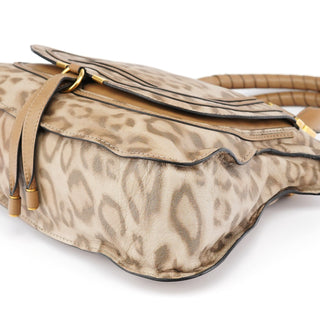 Chloe Beige Leopard Marcie Shoulder Bag 1/150