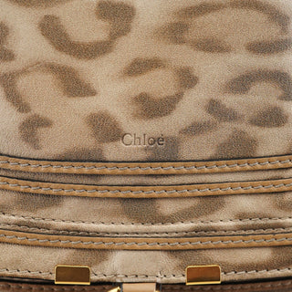 Chloe Beige Leopard Marcie Shoulder Bag 1/150