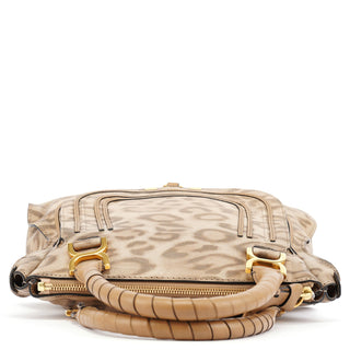 Chloe Beige Leopard Marcie Shoulder Bag 1/150