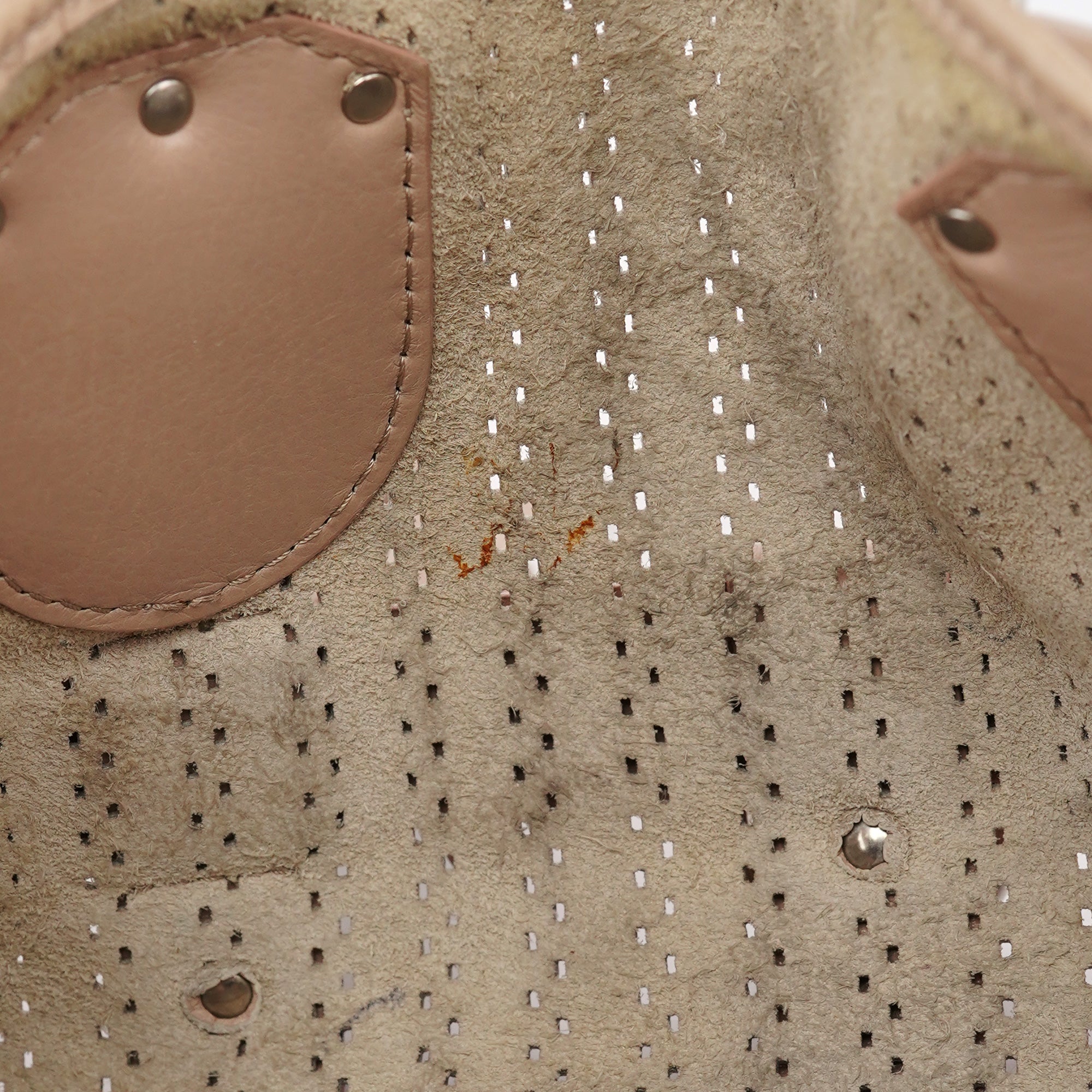 Chloé Beige Perforated Leather Kerala Bag