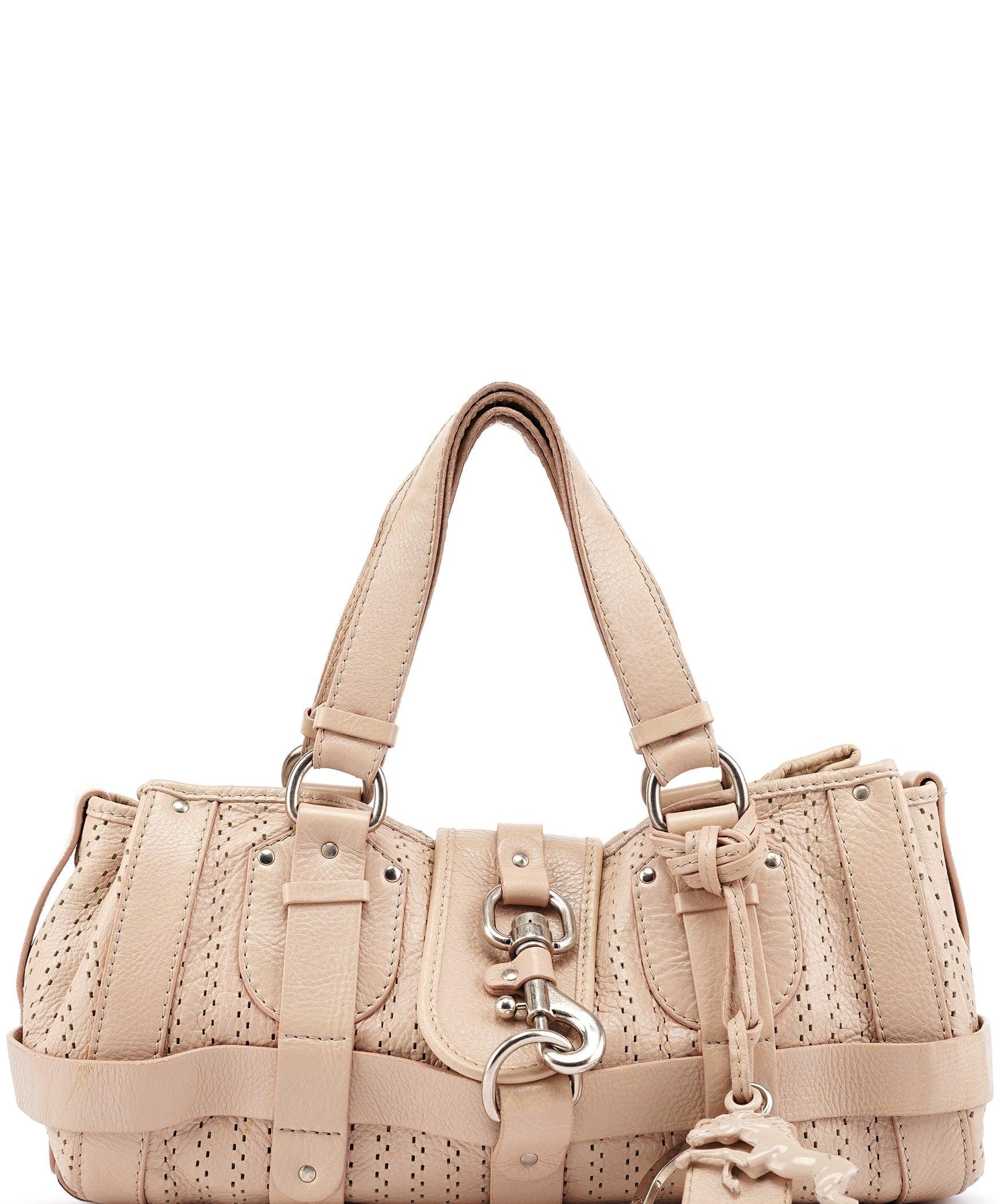 Chloé Beige Perforated Leather Kerala Bag