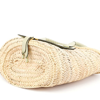 Chloe Beige Raffia Marcie Basket Bag