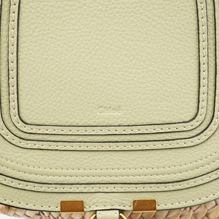 Chloe Beige Raffia Marcie Basket Bag