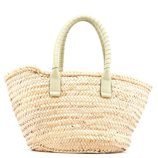 Chloe Beige Raffia Marcie Basket Bag