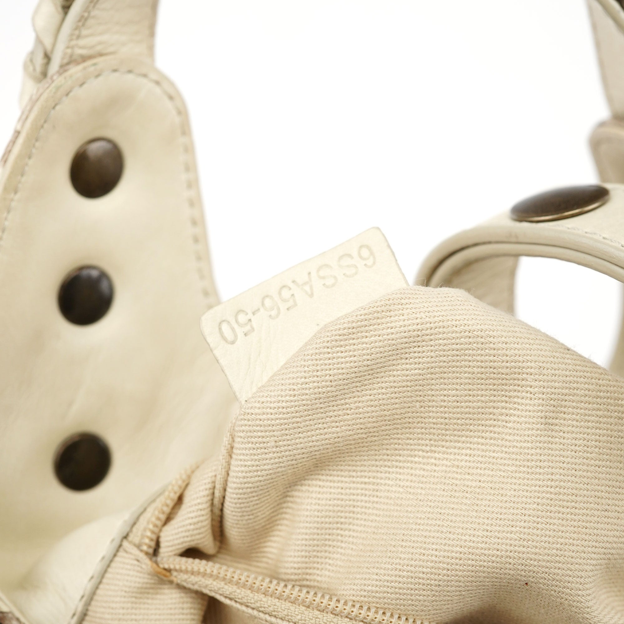 Chloé Beige Small Python Silverado Bag