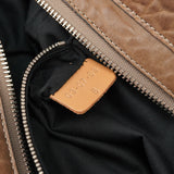Chloé Beige Studded Leather Tote Bag