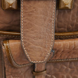 Chloé Beige Studded Leather Tote Bag
