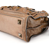 Chloé Beige Studded Leather Tote Bag