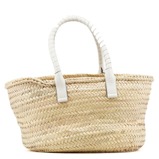 Chloé Beige White Marcie Basket Bag