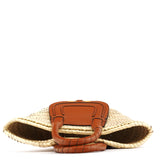Chloé Beige Woven Raffia Marcie Basket Bag