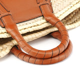 Chloé Beige Woven Raffia Marcie Basket Bag