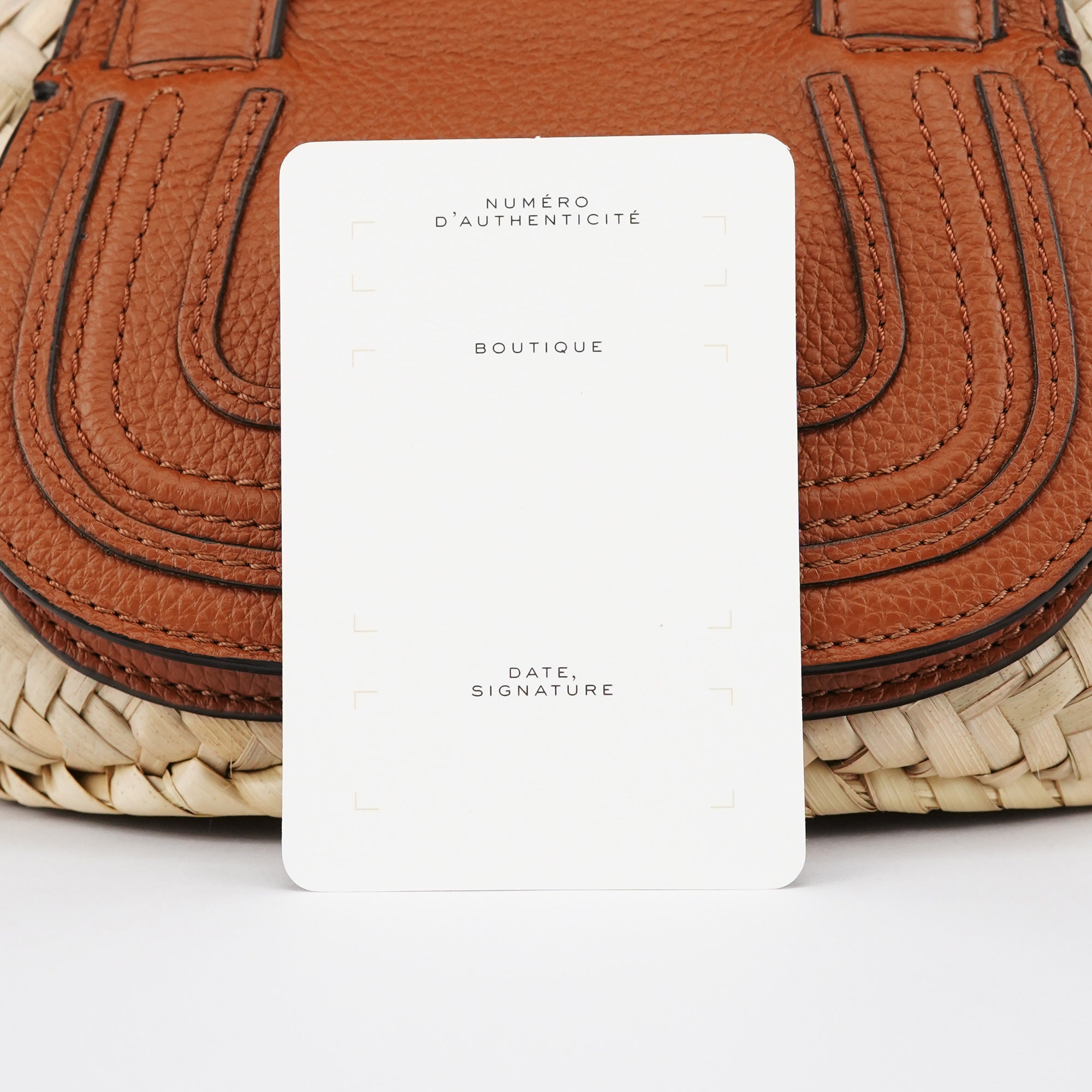Chloé Beige Woven Raffia Marcie Basket Bag