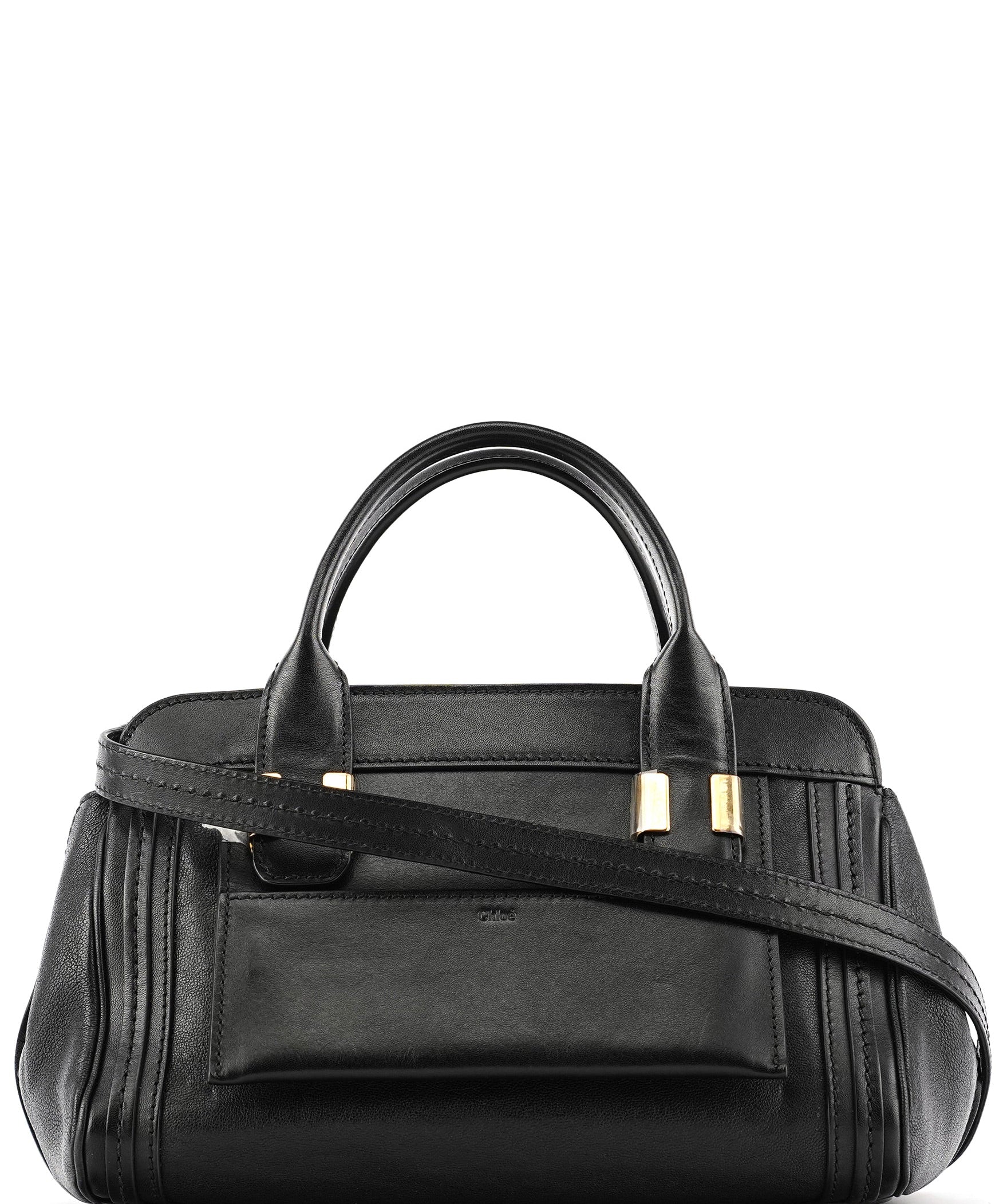 Chloe Black Calfskin Alice 2-Way Tote Bag