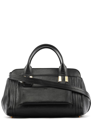 Chloe Black Calfskin Alice 2-Way Tote Bag