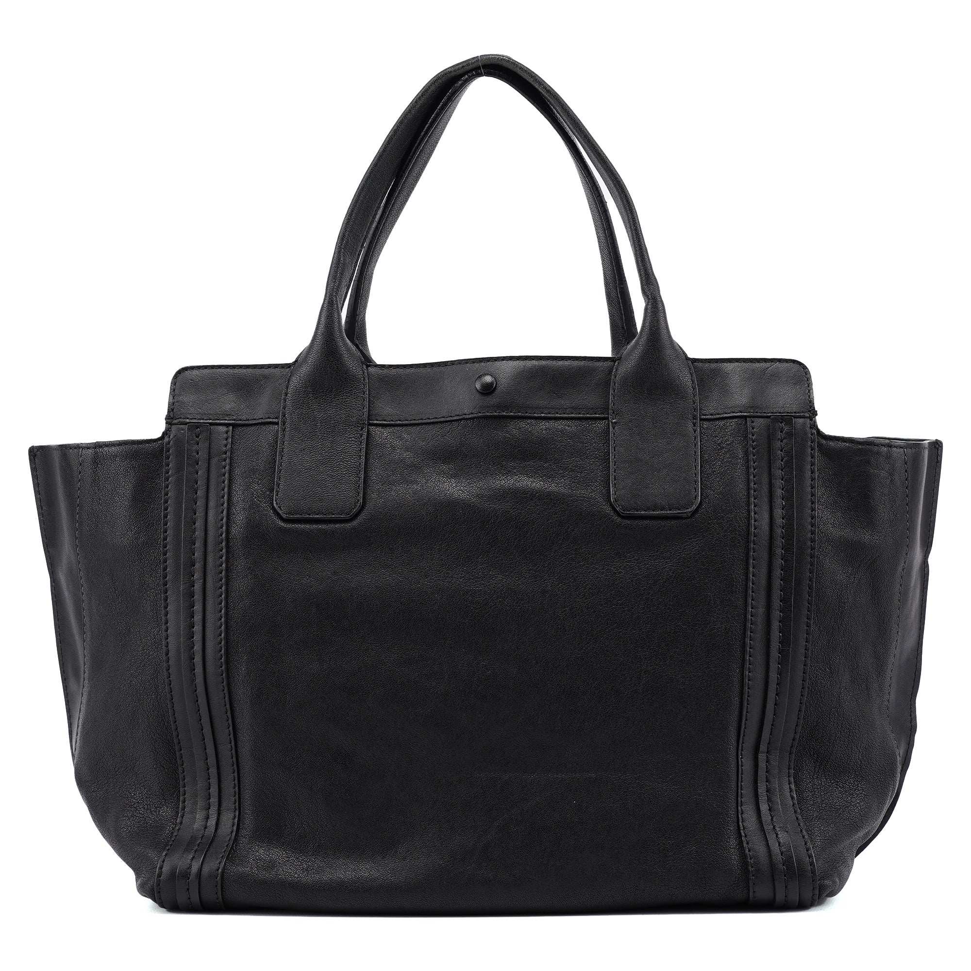 Chloé Black Calfskin Allison Tote Bag