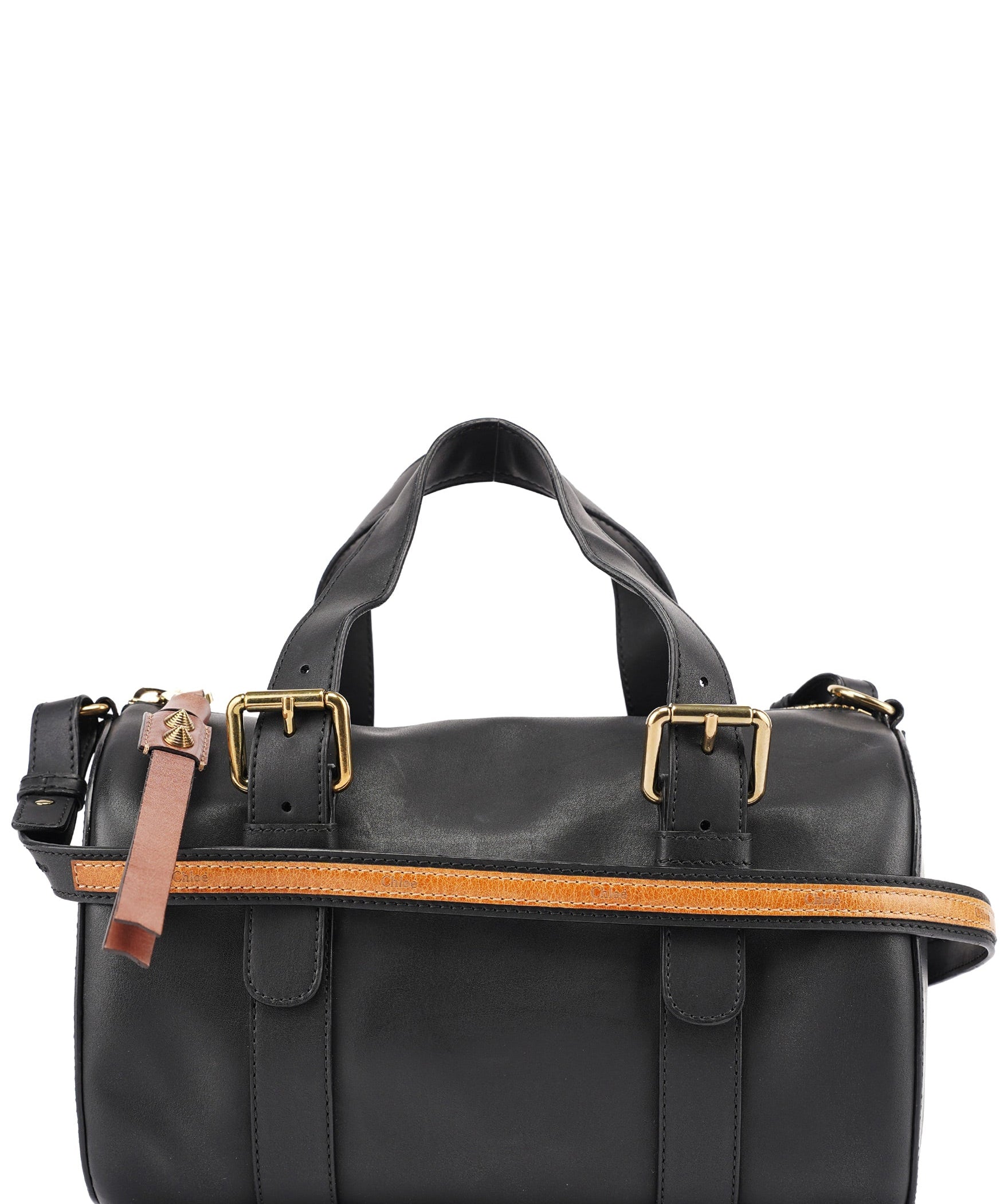 Chloé Black Calfskin Boston 2-Way Bag