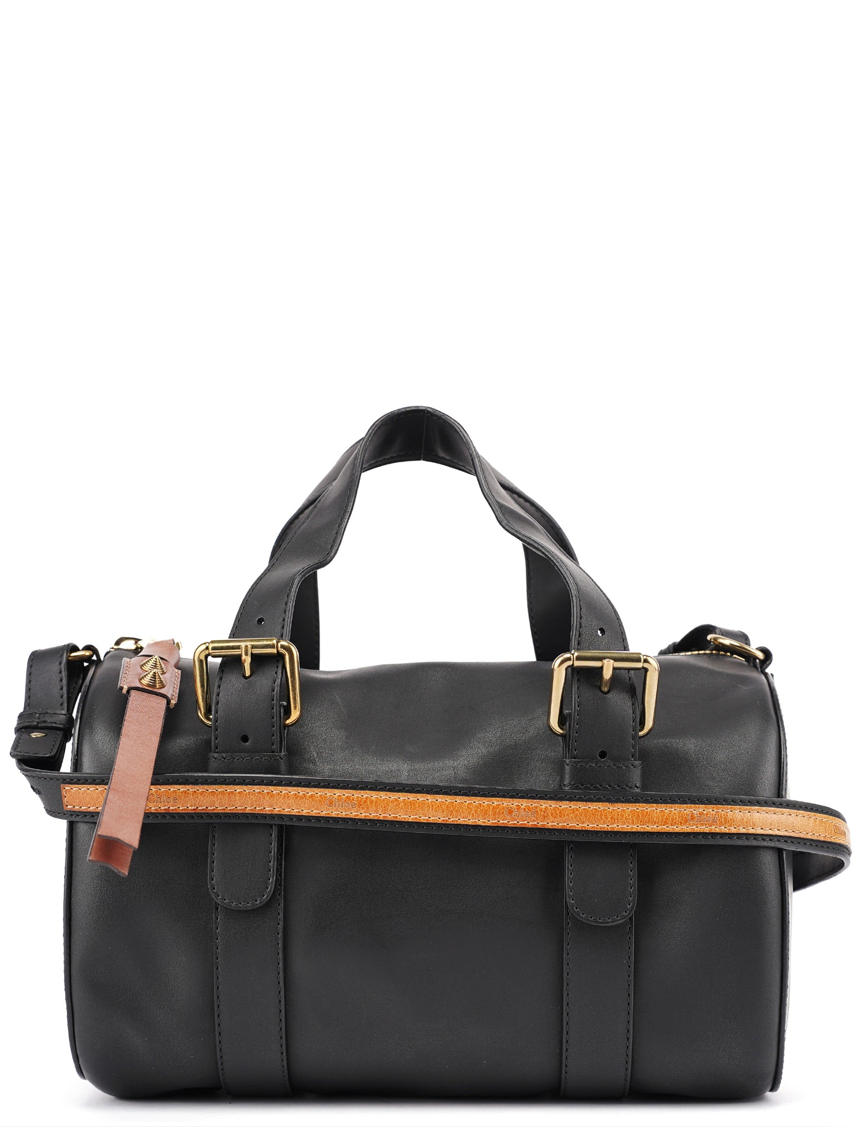 Chloé Black Calfskin Boston 2-Way Bag
