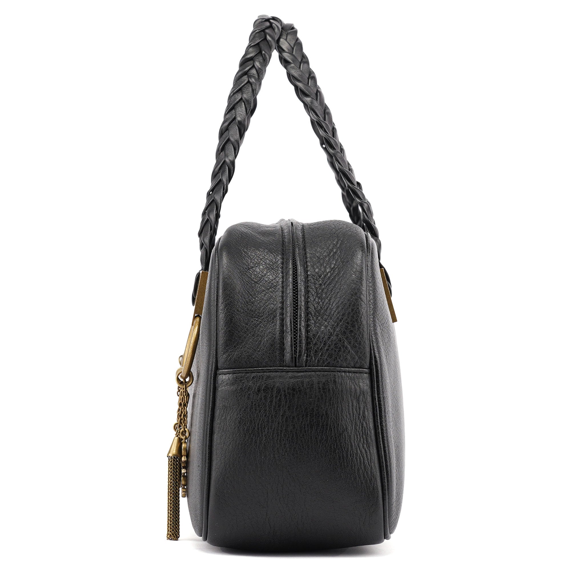 Chloé Black Calfskin Boston Bowling Bag