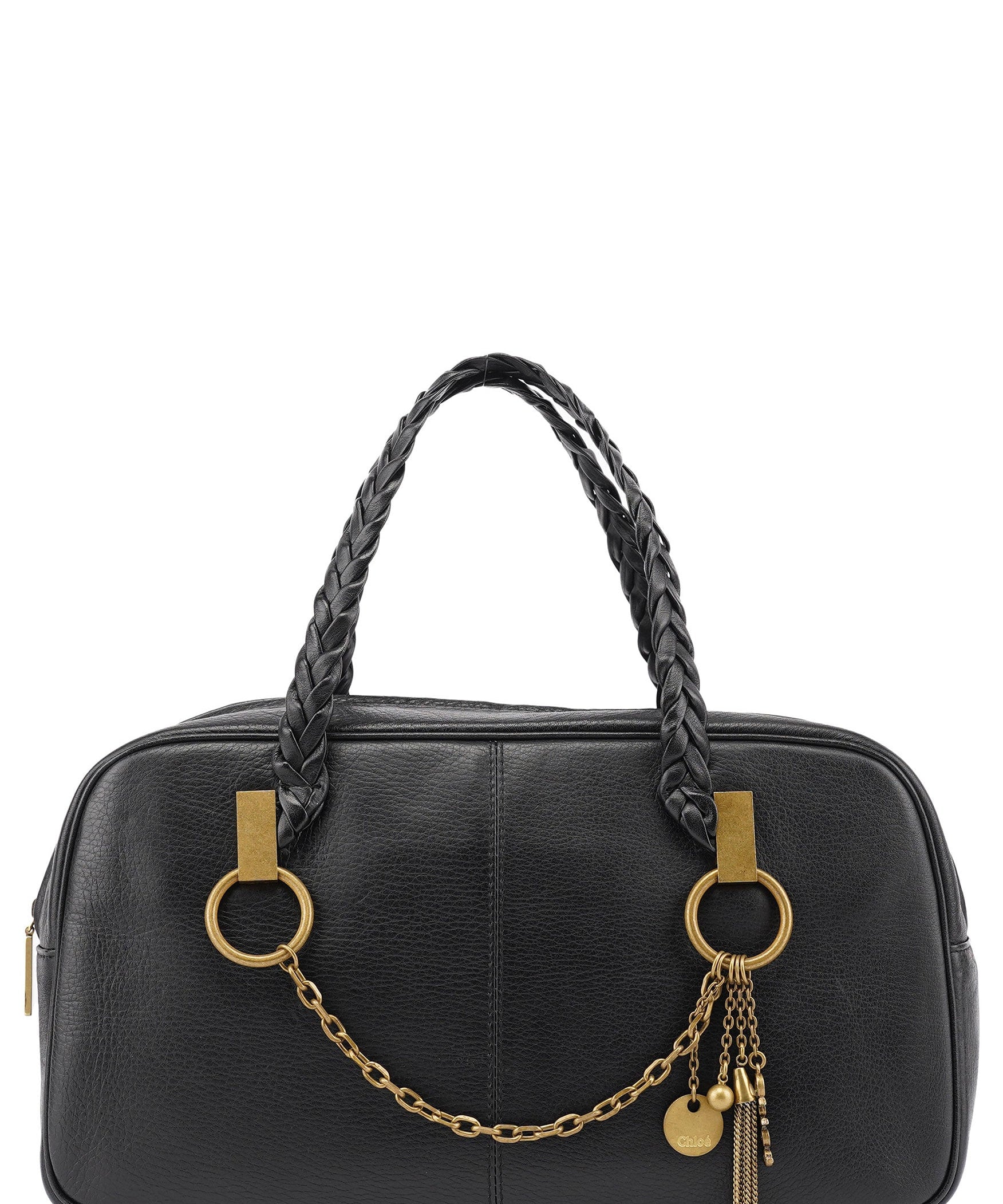 Chloé Black Calfskin Boston Bowling Bag