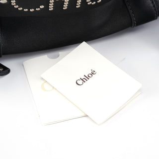 Chloé Black Calfskin Boston Tote Bag