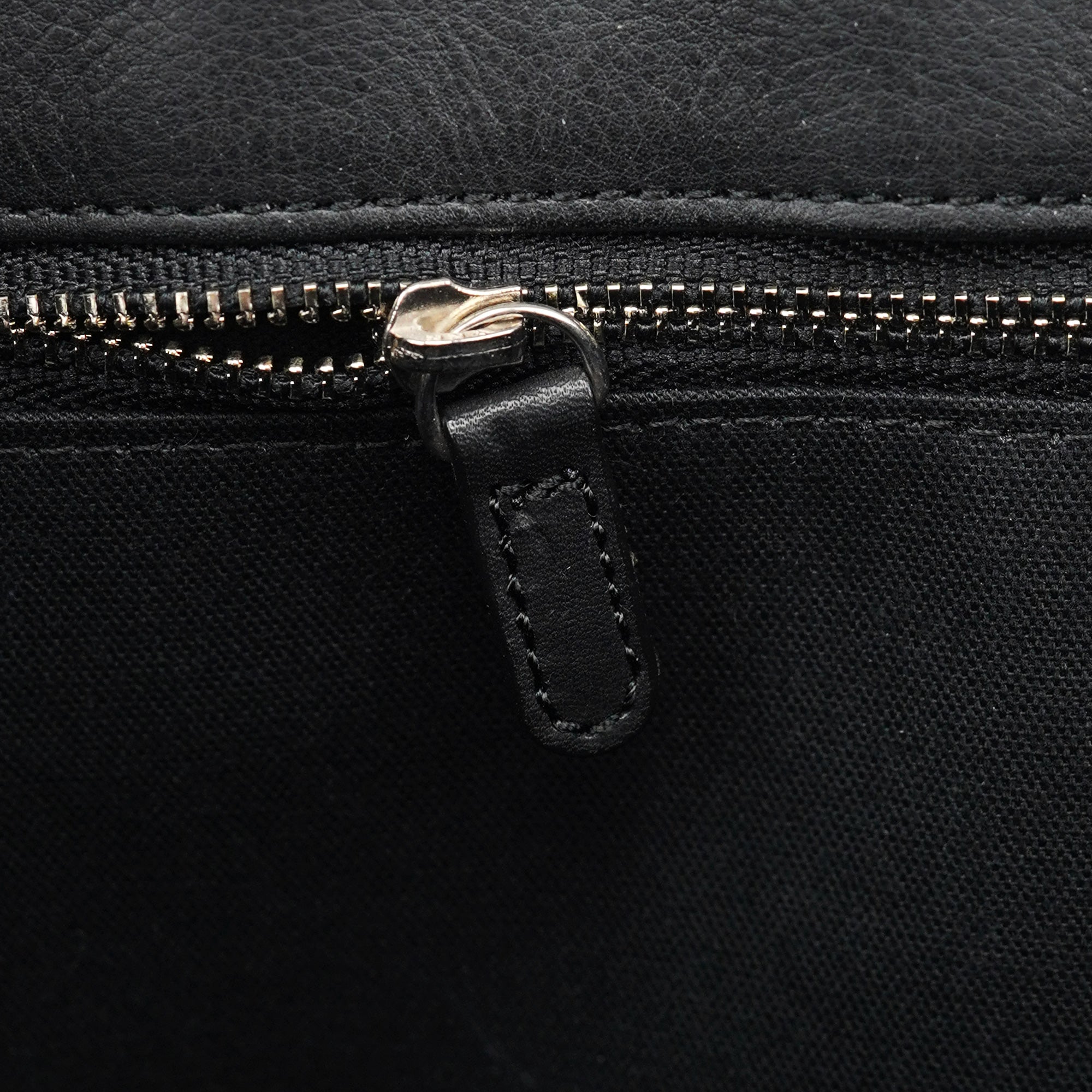 Chloé Black Calfskin Drawstring Tote Bag