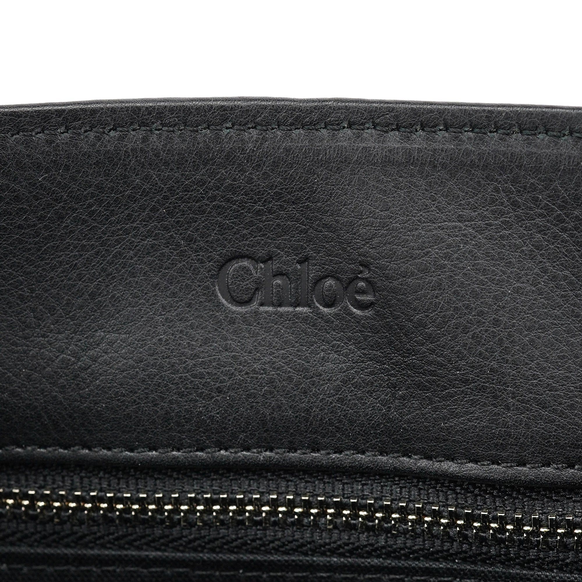 Chloé Black Calfskin Drawstring Tote Bag
