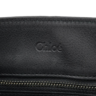 Chloé Black Calfskin Drawstring Tote Bag