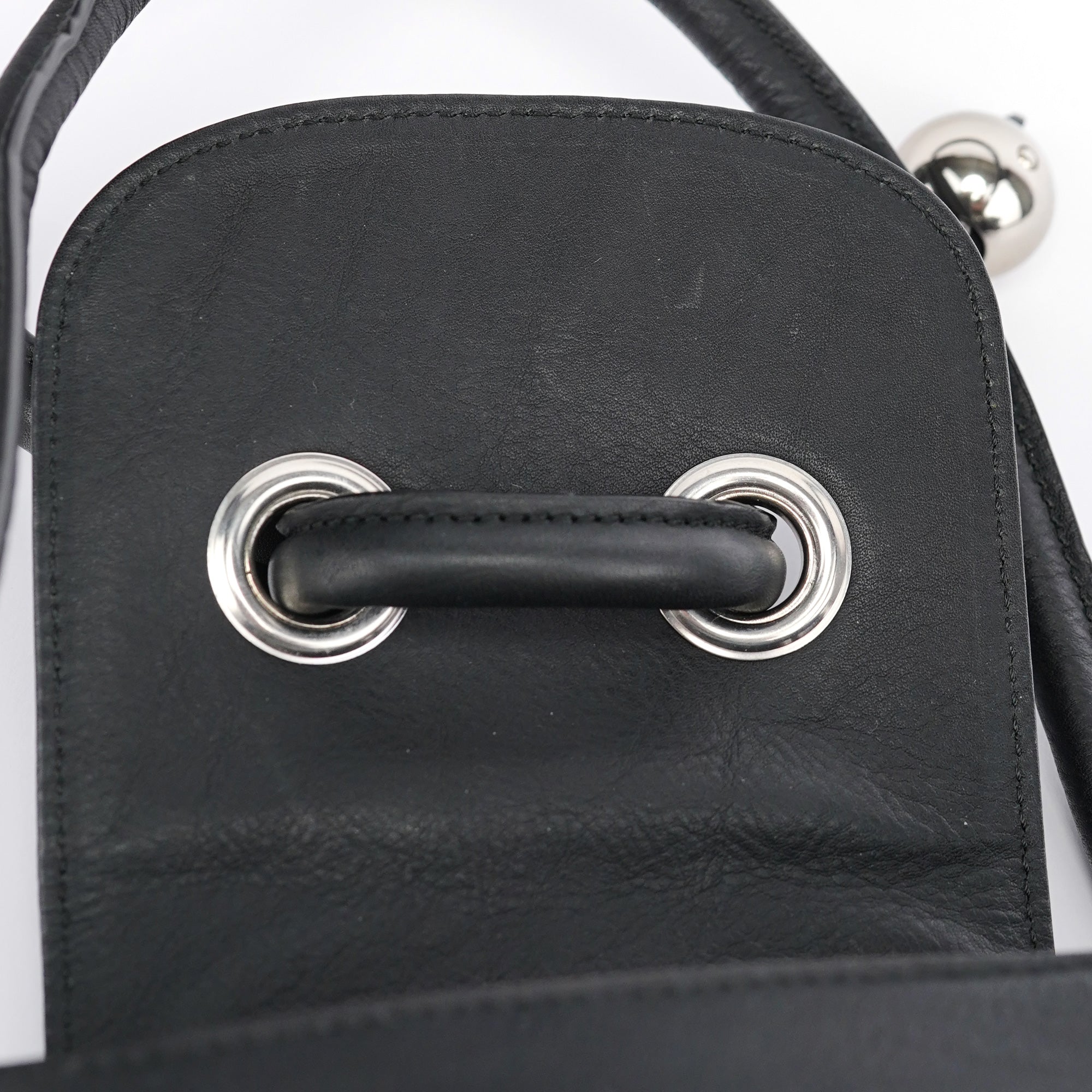 Chloé Black Calfskin Drawstring Tote Bag