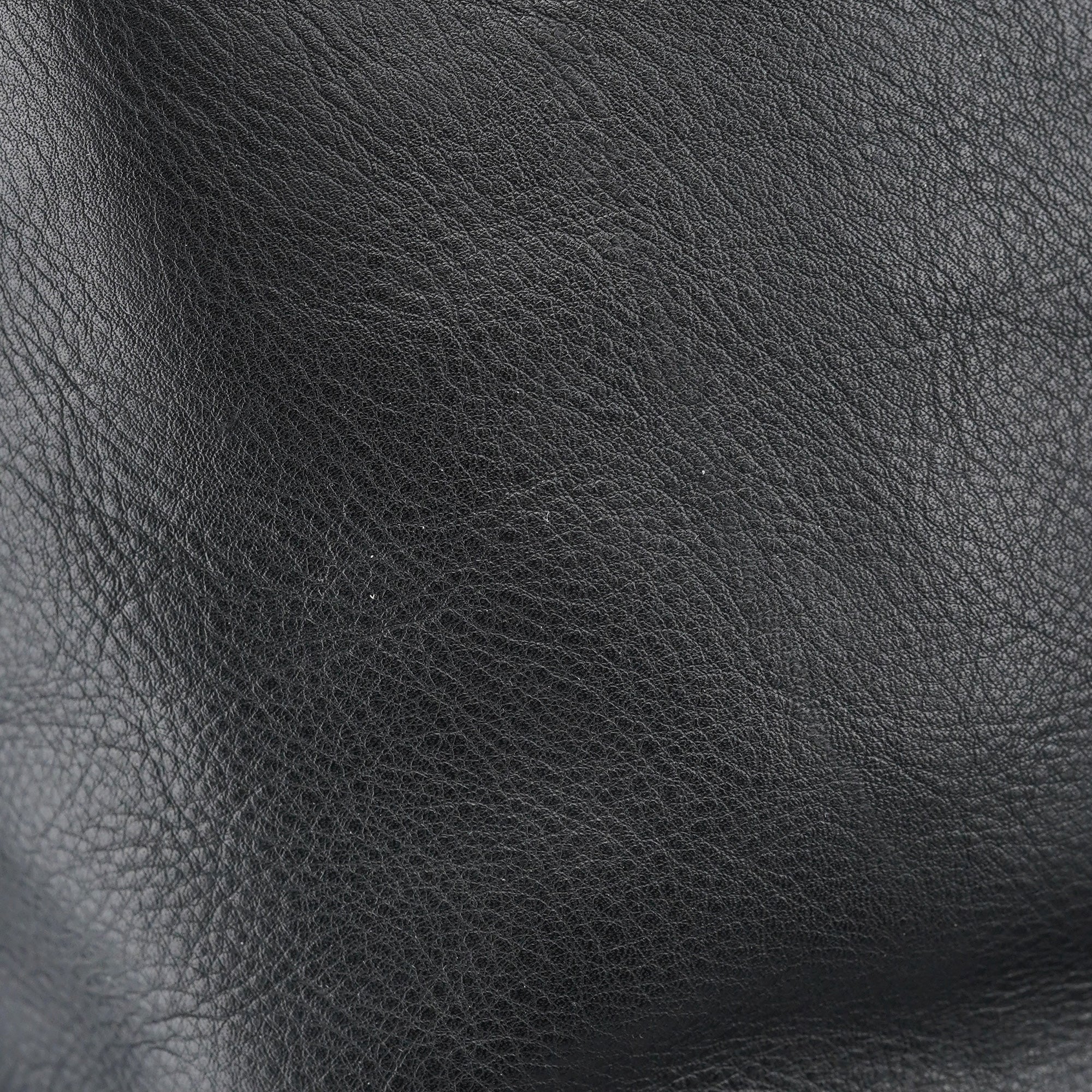 Chloé Black Calfskin Drawstring Tote Bag