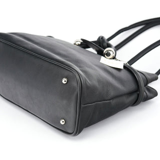 Chloé Black Calfskin Drawstring Tote Bag