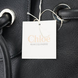 Chloé Black Calfskin Drawstring Tote Bag