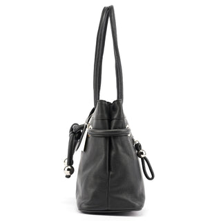 Chloé Black Calfskin Drawstring Tote Bag