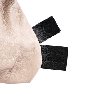 Chloe Black Calfskin Fur Python Handle Shoulder Bag