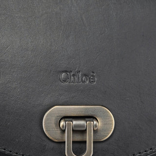 Chloé Black Calfskin Hobo Shoulder Bag