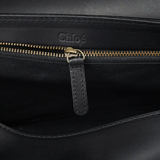 Chloé Black Calfskin Hobo Shoulder Bag