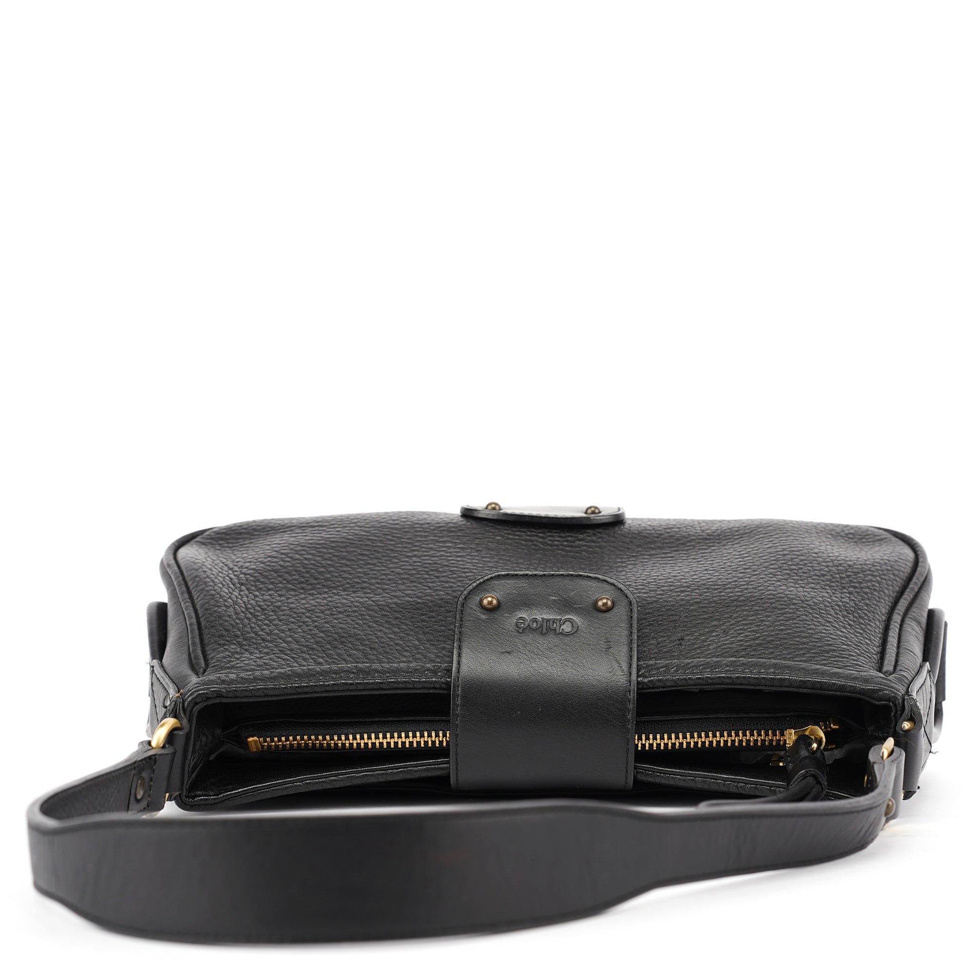 Chloé Sac hobo en cuir de veau noir