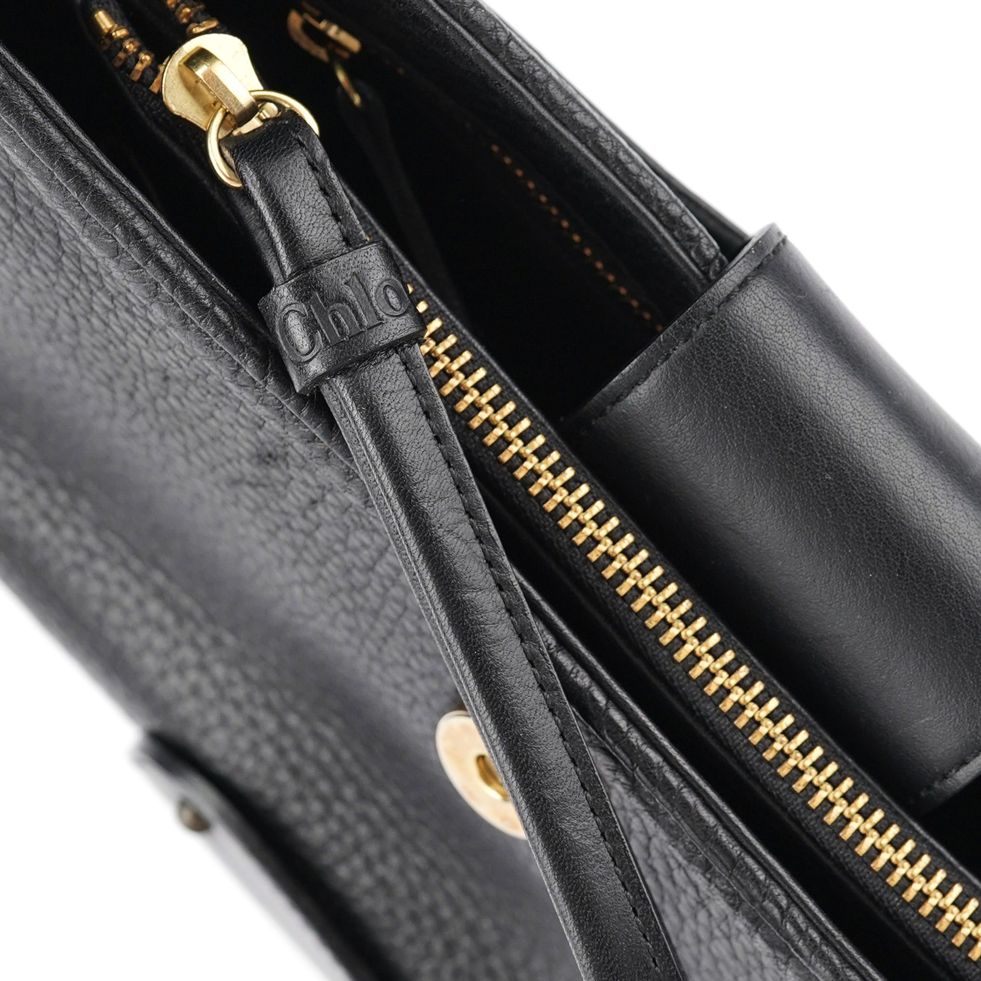 Chloé Sac hobo en cuir de veau noir