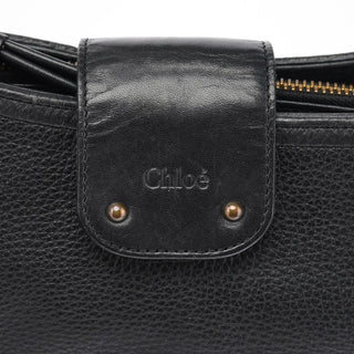 Chloé Black Calfskin Hobo Shoulder Bag
