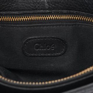 Chloé Black Calfskin Hobo Shoulder Bag