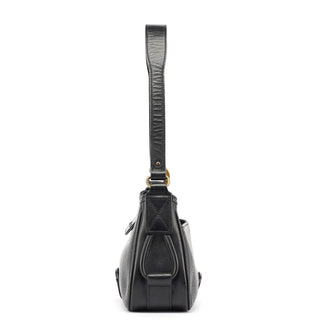 Chloé Black Calfskin Hobo Shoulder Bag