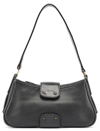 Chloé Black Calfskin Hobo Shoulder Bag