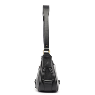 Chloé Black Calfskin Hobo Shoulder Bag